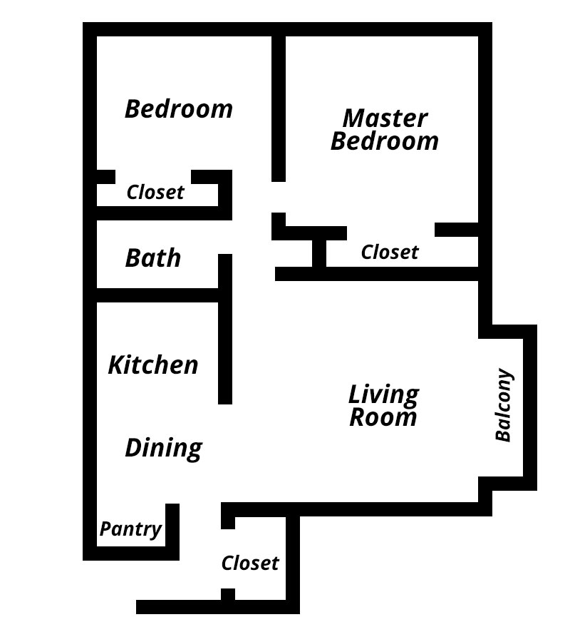 Two Bedroom Apartments 